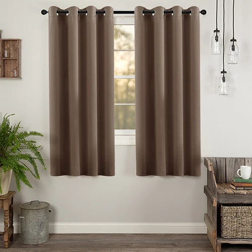 brown CDIY, однотонные Короткие шторы для гостиной, спальни, современные оконные шторы для кухни, затемненные шторы, портьеры для двери - Цвет: brown