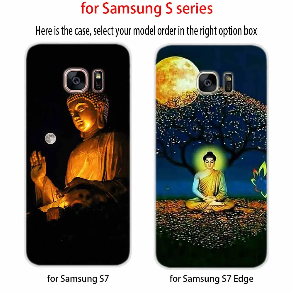 Чехол с Буддой для Samsung Galaxy S7 Edge S8 S9 S10 S11 S20 S21 Plus Lite E Ultra|Бамперы| |