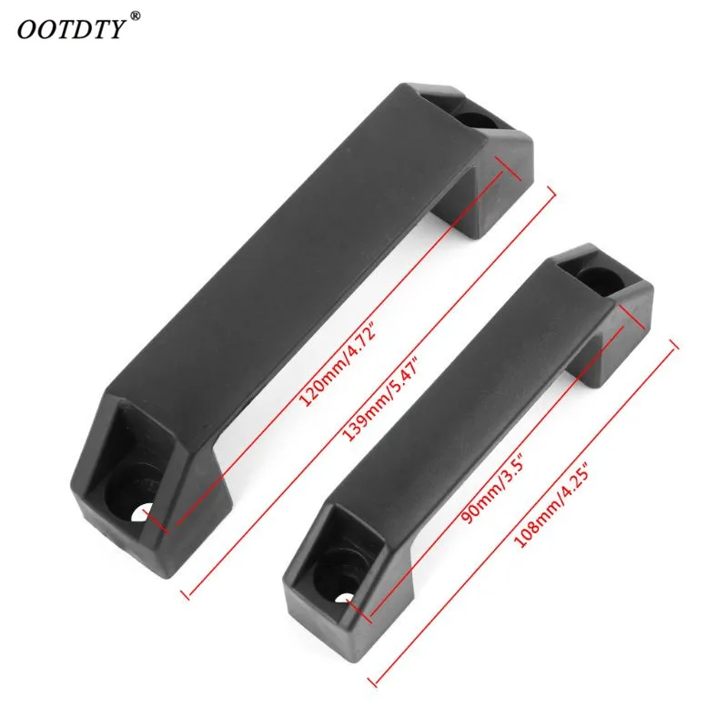 

OOTDTY 2018 New 2pcs Plastic Door Handle Home Cabinet Drawer Cupboard Gate Pulls Knob Furniture HIgh Quality