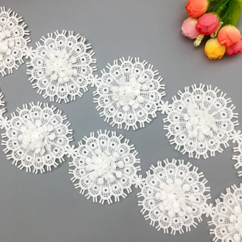 GXINUG 1 Yd Sun Flower индийская кружевная отделка ткань свадебное платье Свадебная лента