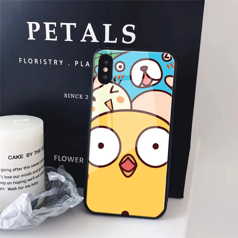 Чехол JAMULAR в стиле INS с мультяшным животным для iPhone X XR XS MAX 7 8 6 6s Plus твердый