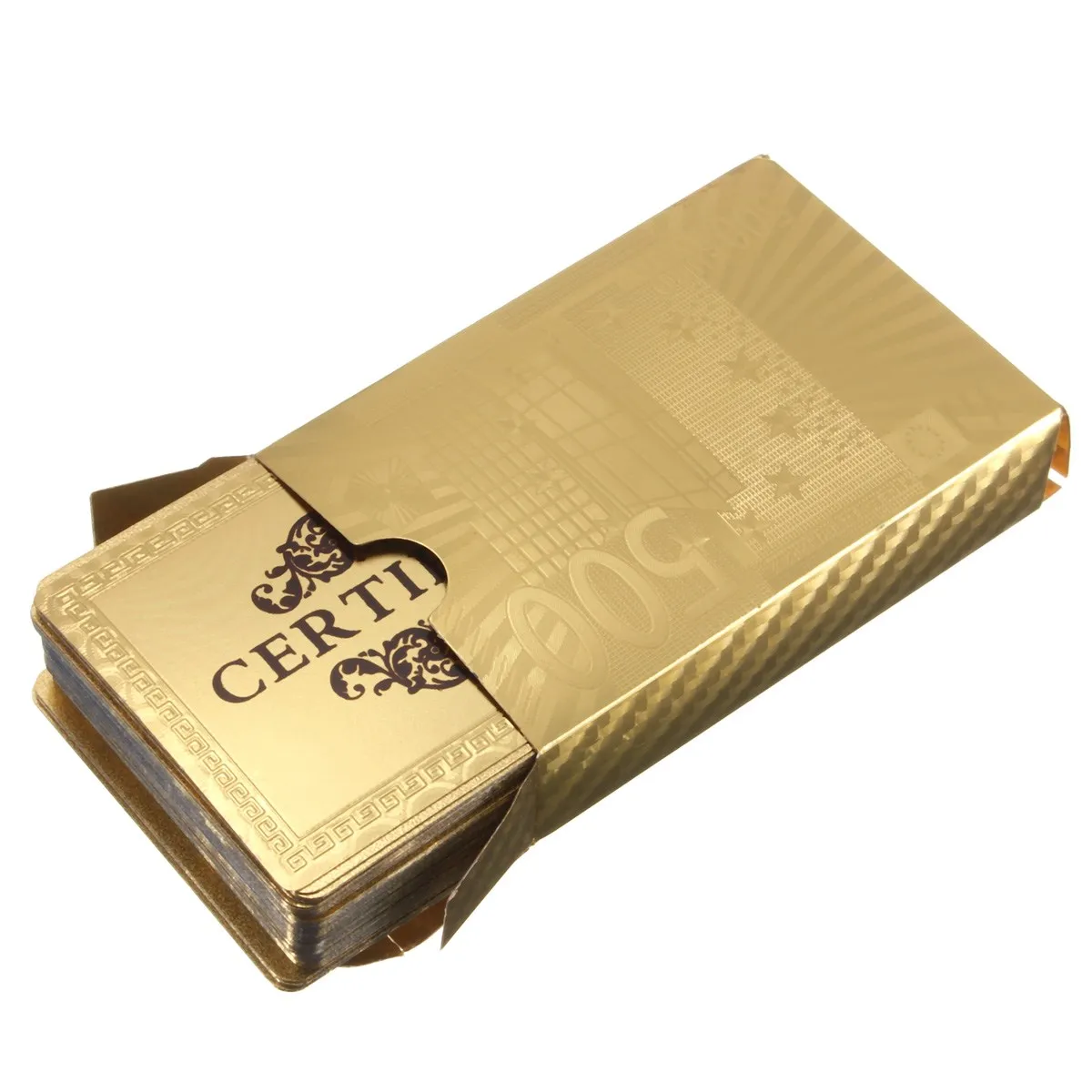 24K Карат Позолоченные покерные игры Игральные карты Подарочная коллекция|playing cards