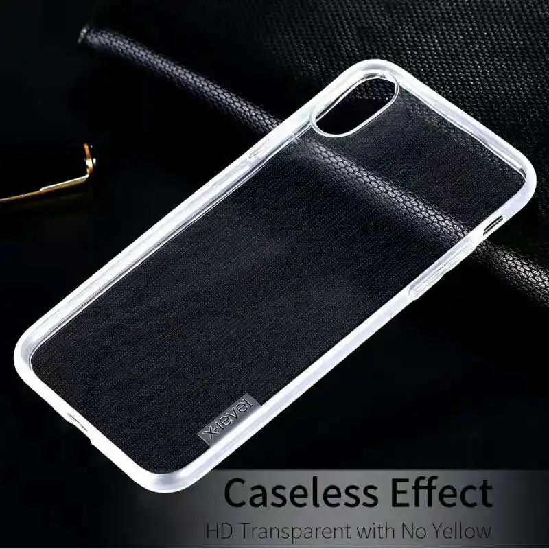 For iPhone XS Max X-Level Crystal Clear Phone Case X 6 7 8 Plus Cover Ultra Thin Protective Soft TPU Back | Мобильные телефоны и