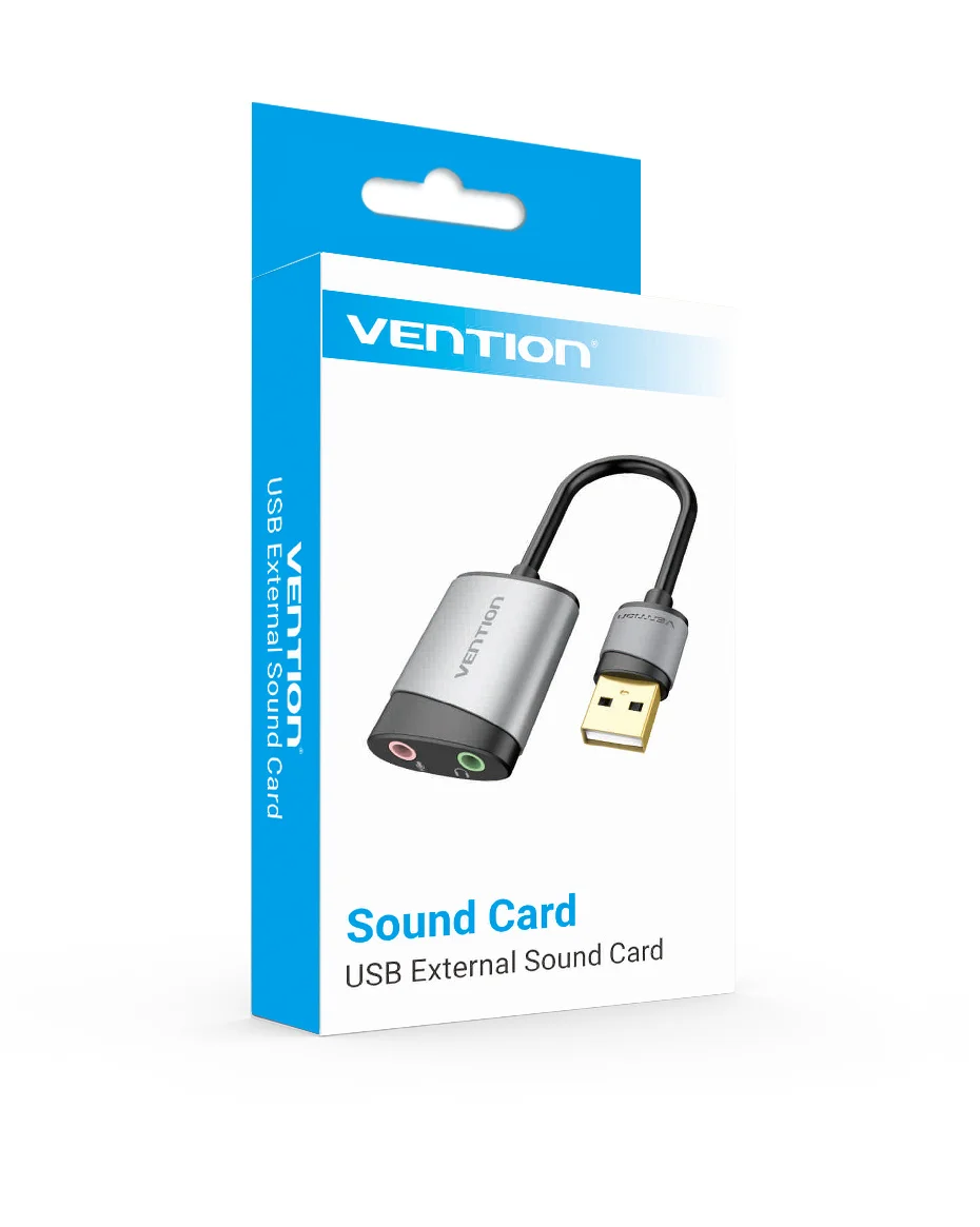 Vention USB внешняя звуковая карта 3,5 мм USB адаптер USB для микрофона динамик аудио интерфейс для Macbook ноутбука ПК USB звуковая карта