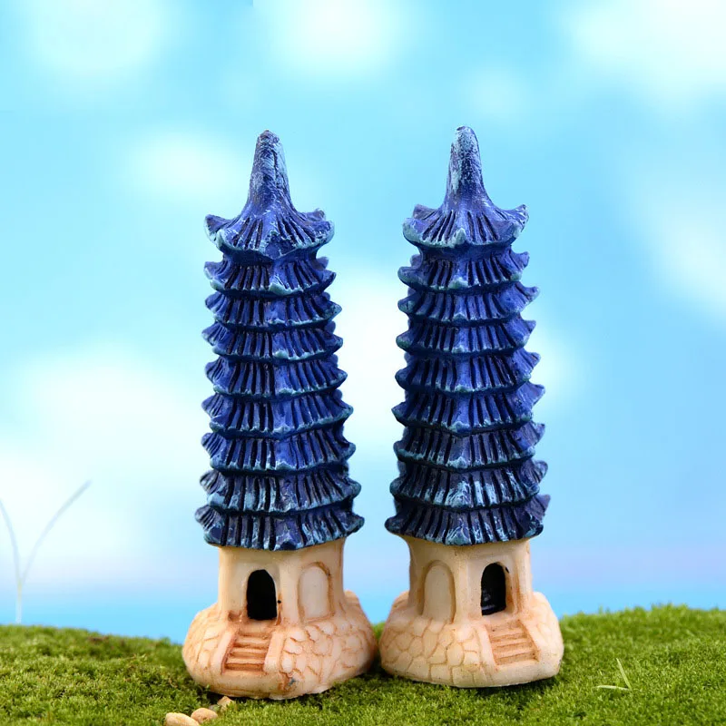 Миниатюрная искусственная винтажная мини пагода маяки микроландшафтное