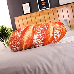 18cm pork Floss Масло Хлеб плюшевые завтраки подушки 3D печать Реалистичная свиная нить кунжута моющаяся Длинная Подушка-хлеб Декор реквизит 5 размеров - Цвет: 18cm pork Floss