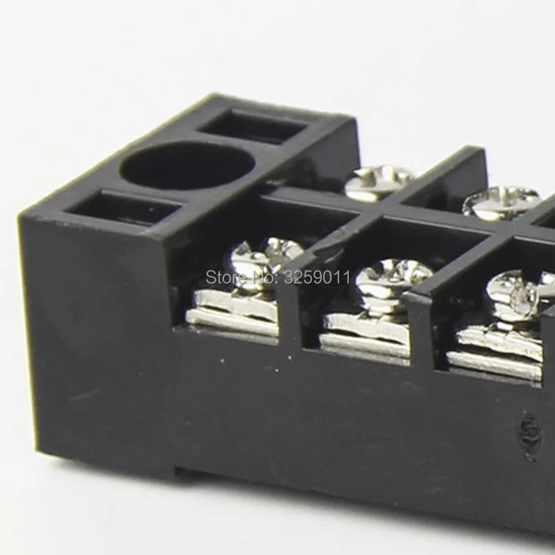 50 шт. TB-1505 TB15A5P Suyep 5 позиций двойной ряд 600 в 15 A провод Барьер Блок Клеммная полоса медь