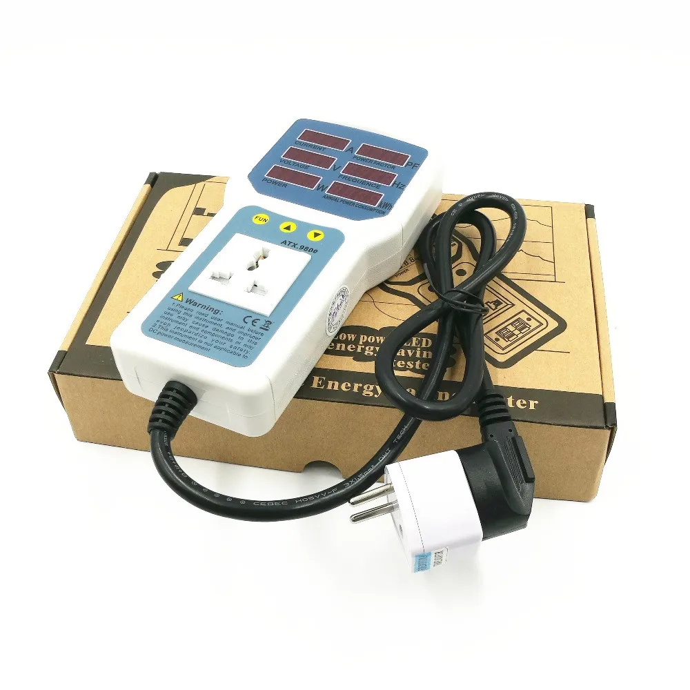 High Performance Original Power Meter 4400W 20A Socket Watt Analyzer Digital Electric Energy Monitor LED Light | Инструменты