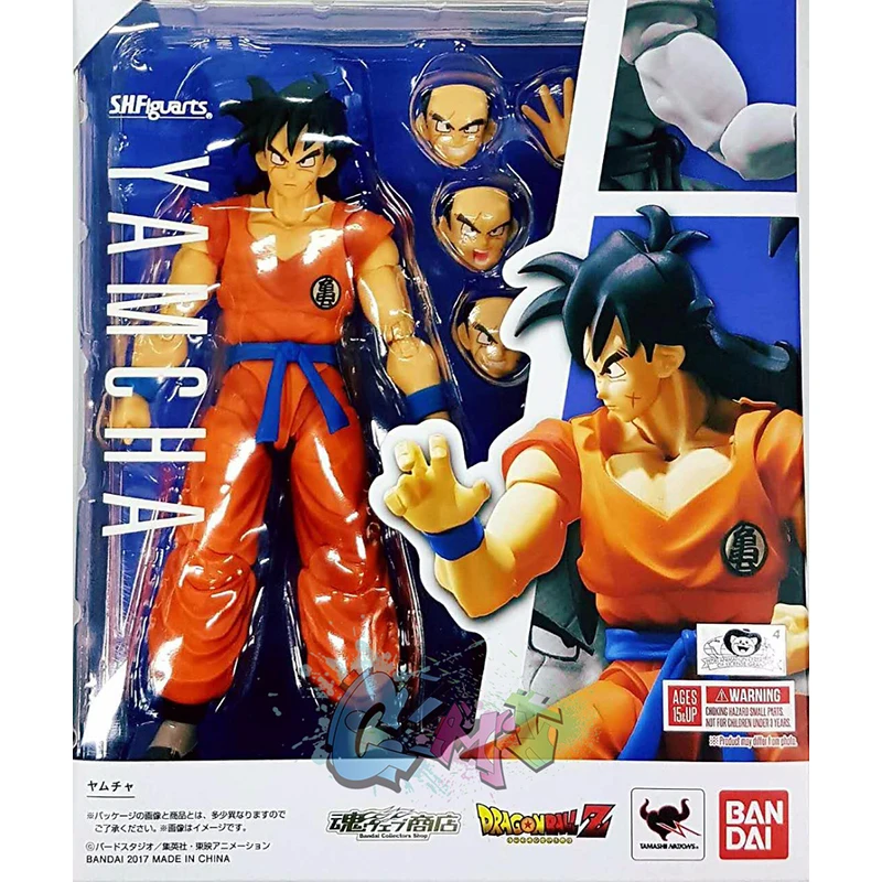 Cmt в наличии Bandai Tamashii Наций Оригинальный S. h. figuarts Dragon Ball Z DBZ СВЧ Yamcha ПВХ фигурку