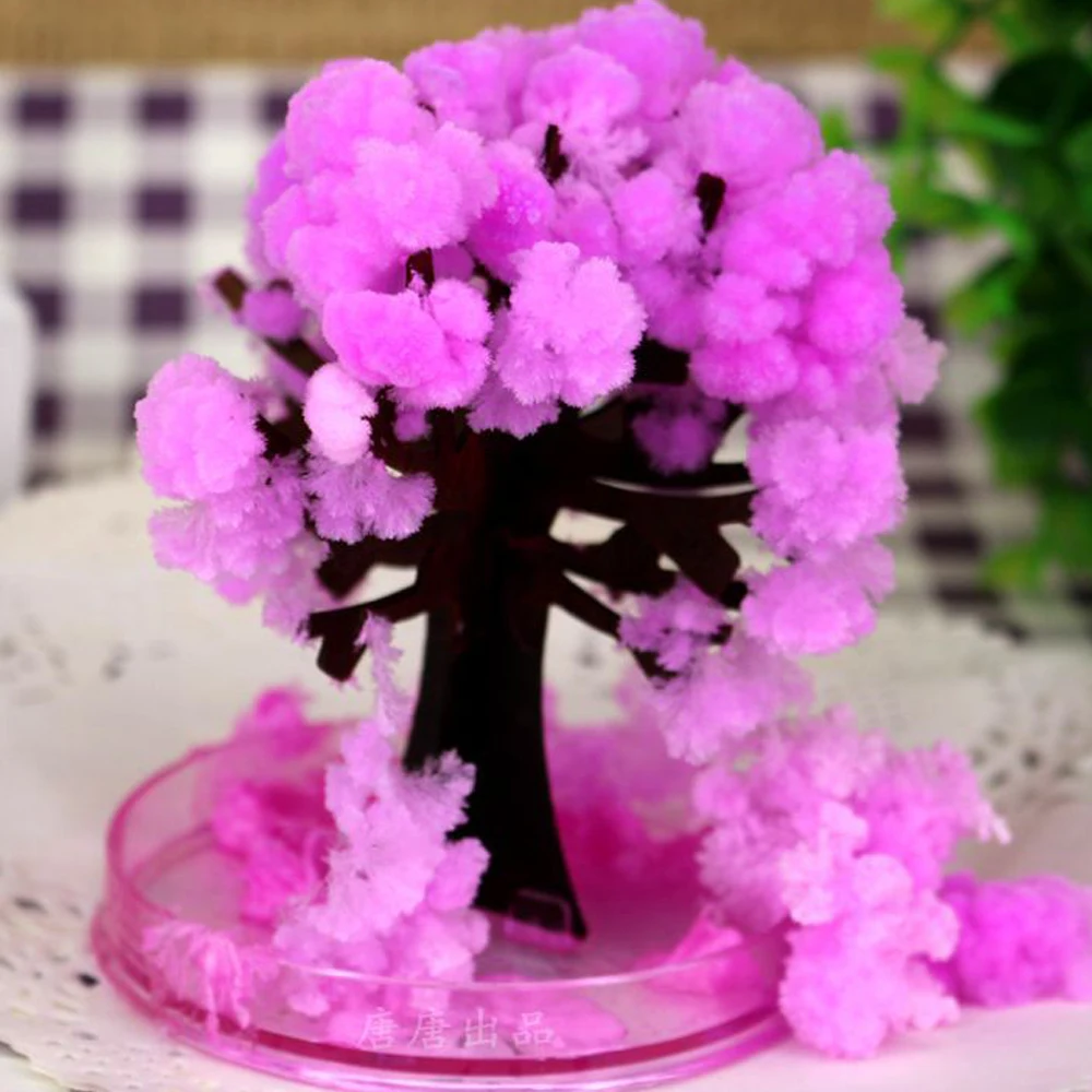 2019 100 шт. японский искусственный Magic Sakura Бумага деревья Волшебные рождественские