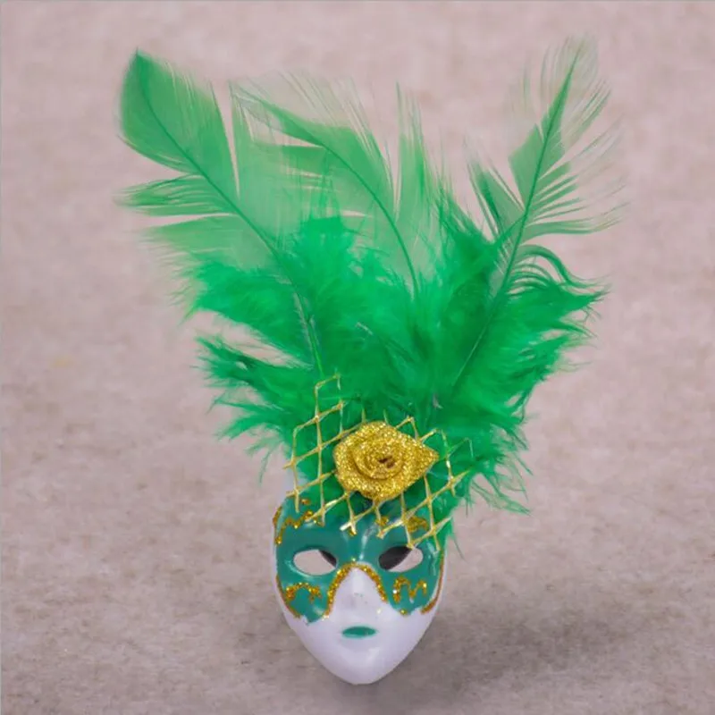 

Retro Fridge Magnets Feather Mini Venice Mask Design Decal Room Home Decor Wall Decoration Souvenir Party Favor