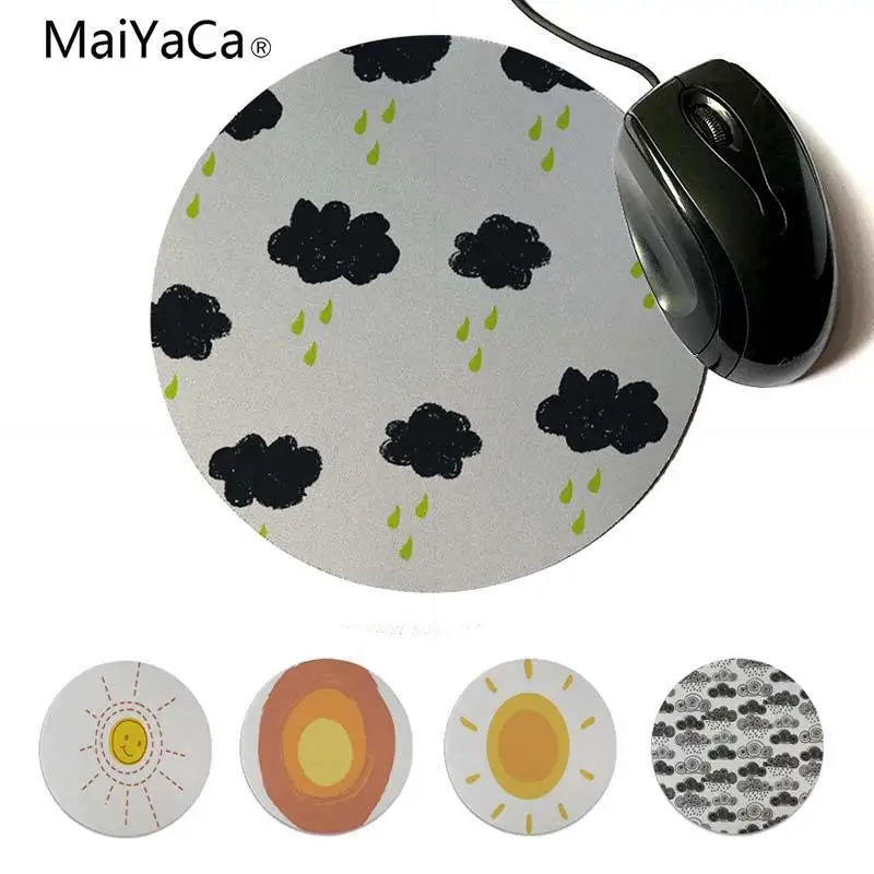 

Yinuoda Beautiful Anime Dark Clouds and Sun DIY Design Pattern Game Lockedge mousepad 200x200mm 220x220mm Round Mouse Pad