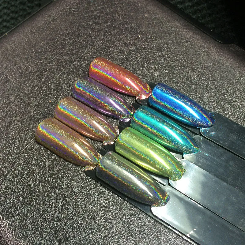 Голографические хлопья платиновой фольги пигментный зеркальный хромовый