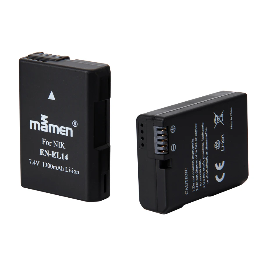 Mamen 2 шт. EN EL14 EL14a ENEL14 батарея для цифровой камеры Nikon Coolpix D3100 D3200 D5200 P7100 P7700 DSLR
