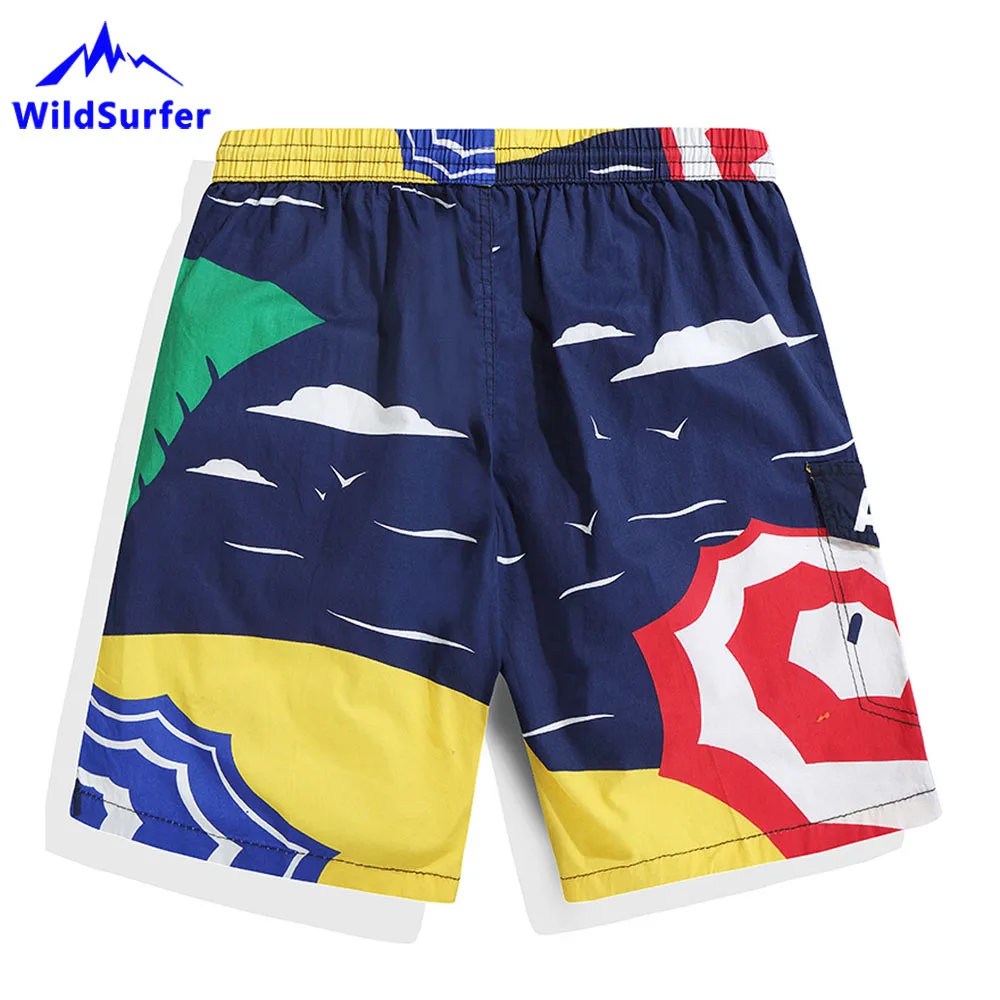 WildSurfer мужские пляжные шорты для плавания брюки быстросохнущие шорты плюс размер костюм для серфинга анти-брюки хлопок доска короткие SP74