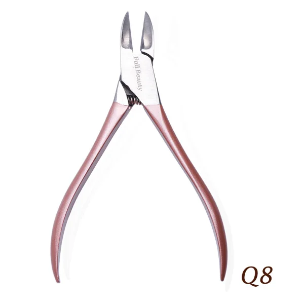 Q8 Полный красота острые изогнутые Paronychia Remover ножницы для ногтей маникюр пальцы ног Dead щипцы от заусенцев обрезки ногтей Clipper Нипер CHQ1-8 - Цвет: Q8