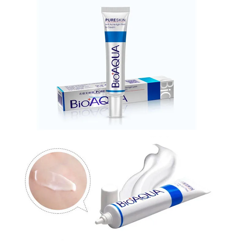 Крем от акне Bioaqua 30 г/контроль жирности/сужение пор/фотография/Уход за лицом |