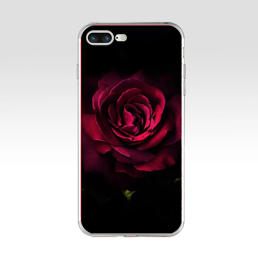 1 12G красивый сад красные розы цветы для iPhone 6 7 8 plus Чехол Мягкий ТПУ силиконовый чехол для Apple iPhone 6S 7 8 plus чехол - Цвет: 1