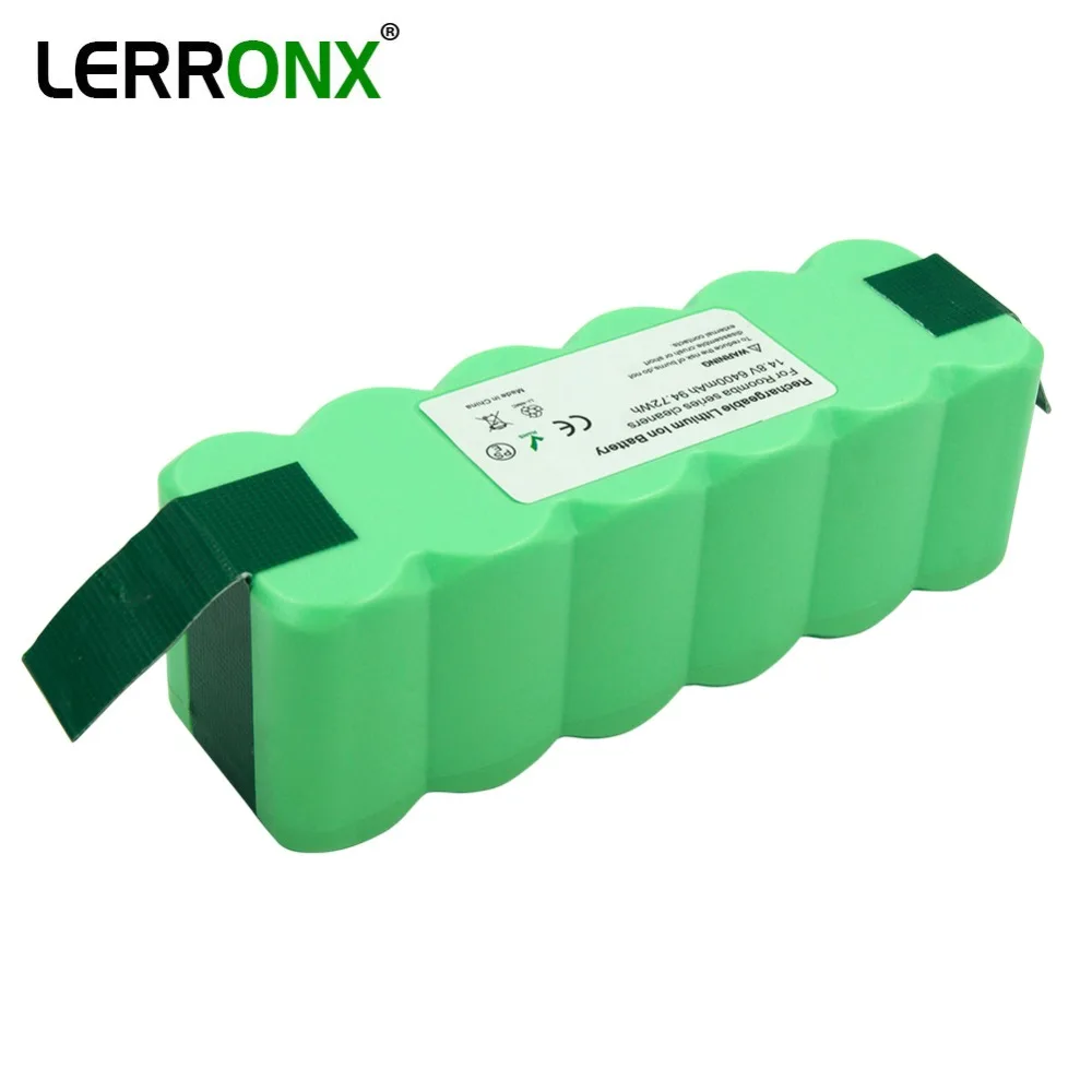 

Rechargeable Replacement Battery 14.8V 6400mAh Li-ion for iRobot Roomba 530 560 580 600 700 800 980 900 Lithium Vacuum Cleaners