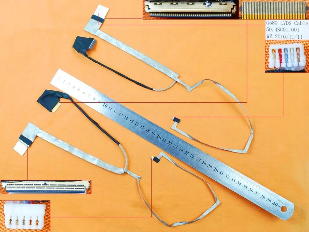 Новый кабель для ноутбука Lenovo G480 G485 версия 2 PN: 50.4SG01.001 LVDS разъем