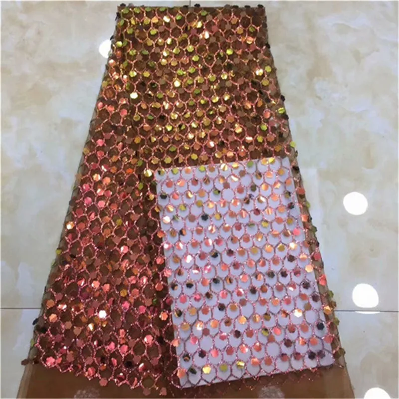 Африканский тюль кружевная ткань оптовая продажа с блестками для свадьбы белый