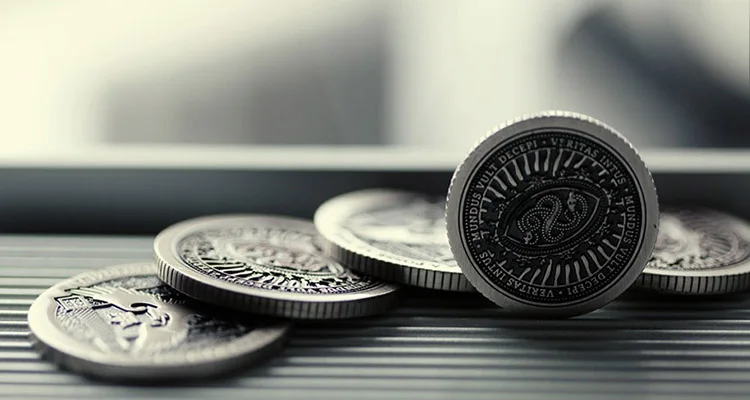 6 шт./лот Ellusionist артефакт монета Rev 2 размер половины доллара Волшебная волшебные