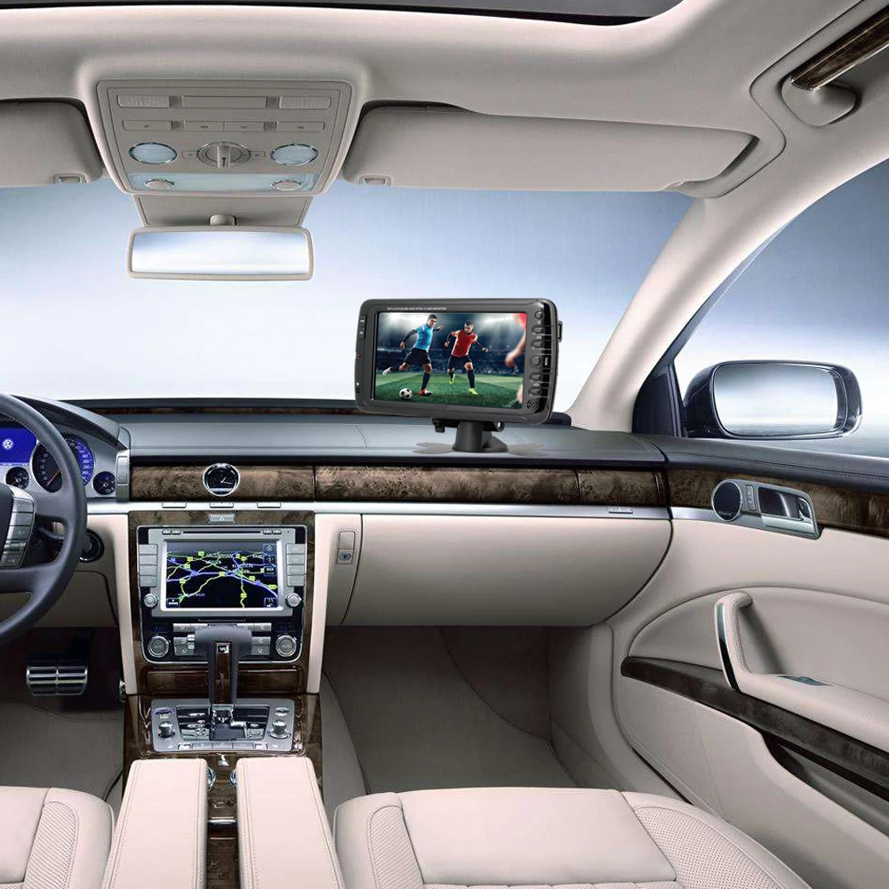 7 дюймовый портативный автомобильный телевизор DVB T2 T цифровой Телевизор с