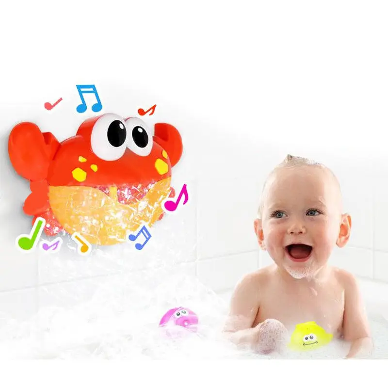 Краб Bubble Maker автоматизированная носик Ванна мыльных пузырей душ Дети Детские