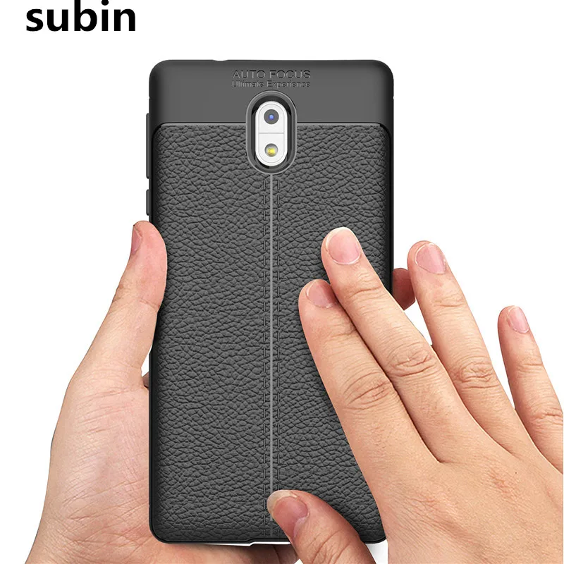 Luxury Soft Cases For Nokia 3 Full Cover Carbon Fiber Smartphone Case Dual SIM TA-1020 TA-1032 Celular Coque |