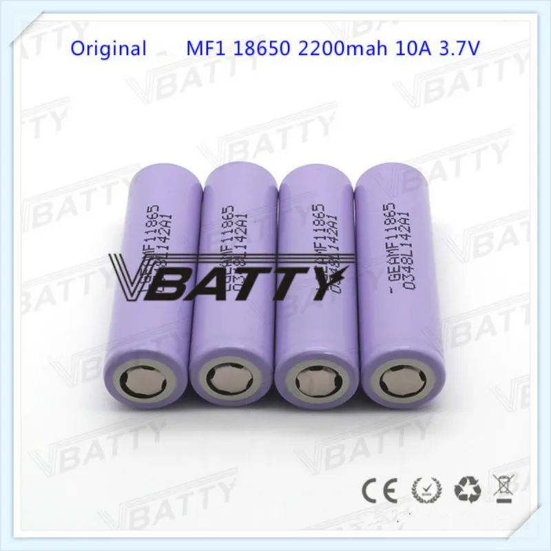 100% оригинал для LG MF1 18650 2200mah батарея 18650MF1 3 7 V разрядка 10A литий-ионная