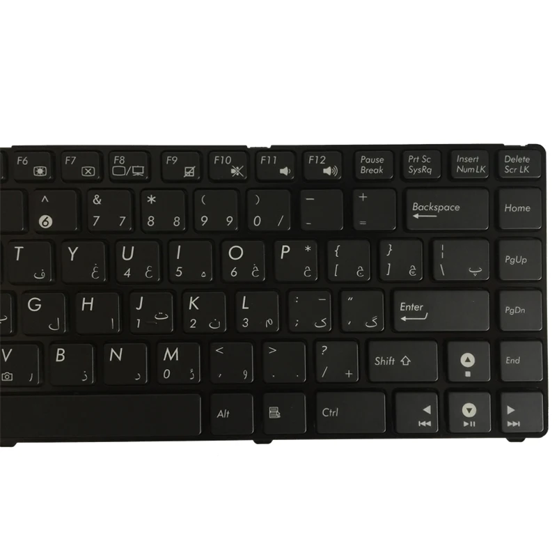 Клавиатура с арабской раскладкой для ноутбука ASUS u20 120IK UL20 1201 1201HA 1201T 1201N AR черная