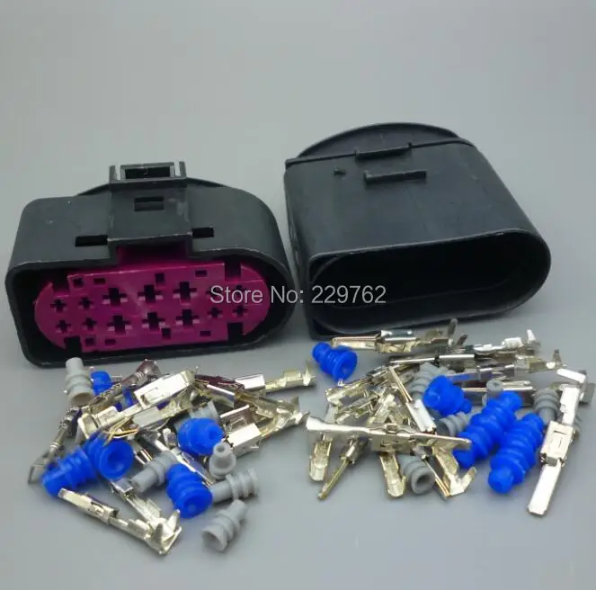 Shhworld Sea 2 комплекта 14 Pin 14Pin Автомобильная фара ксеноновая лампа штекер Авто фара разъем водонепроницаемый разъем 1J0973737 для VW