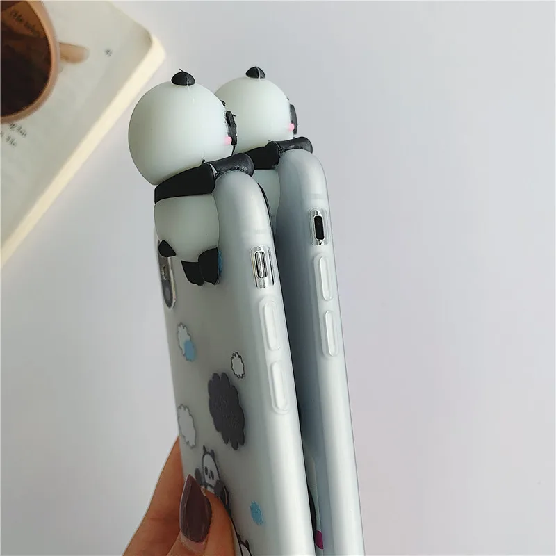 3D мультфильм пухленькие Китай панда Медведь телефон чехол для iPhone 6 6S 7 8 Plus X XS MAX XR