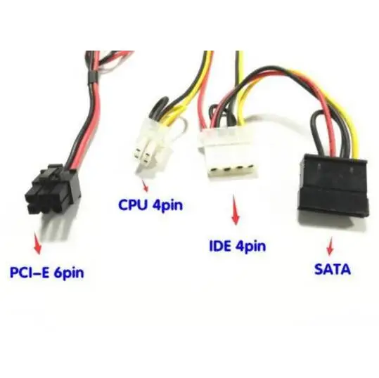 Горячая Распродажа PCI-e 6pin 6 P 6Pin DC 12 В 250 Вт 24Pin Пико ATX выключатель БП Авто Mini-ITX