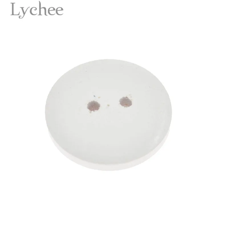 Lychee Рождество Снеговик круглые пуговицы мультфильм Декоративные Деревянные Кнопки DIY Швейные принадлежности аксессуары для одежды