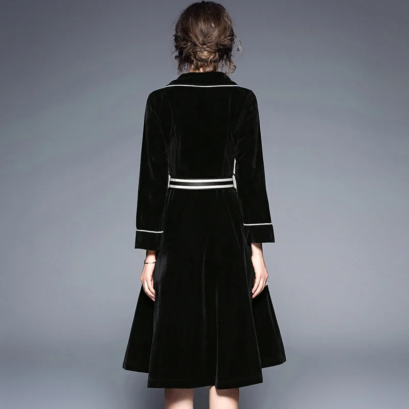 

Hot Sale 2017 V-neck Double-breasted Long Thin Dress Winter Sexy Bodycon Dress Plus Size Womens Dresses