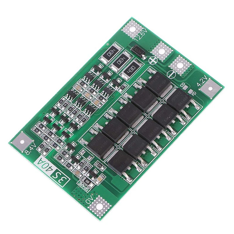 Защитная плата Pcb Bms зарядного устройства литий ионной батареи 3S 40A 18650 для