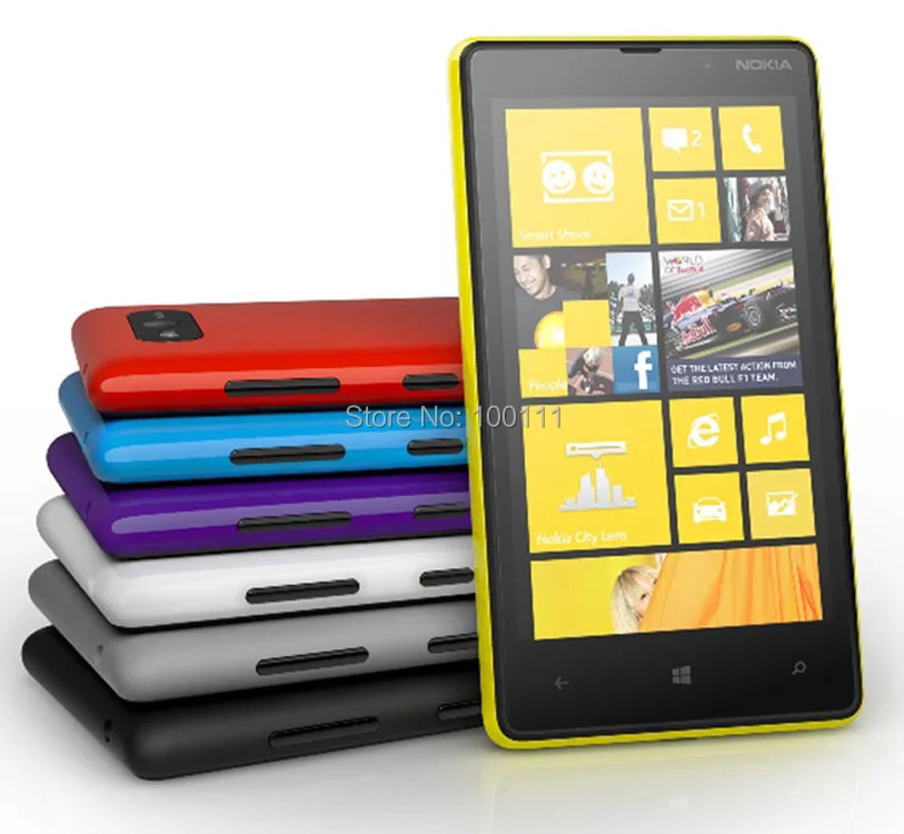 Разблокированный оригинальный мобильный телефон Nokia Lumia 820 с камерой 8 Мп 4 3