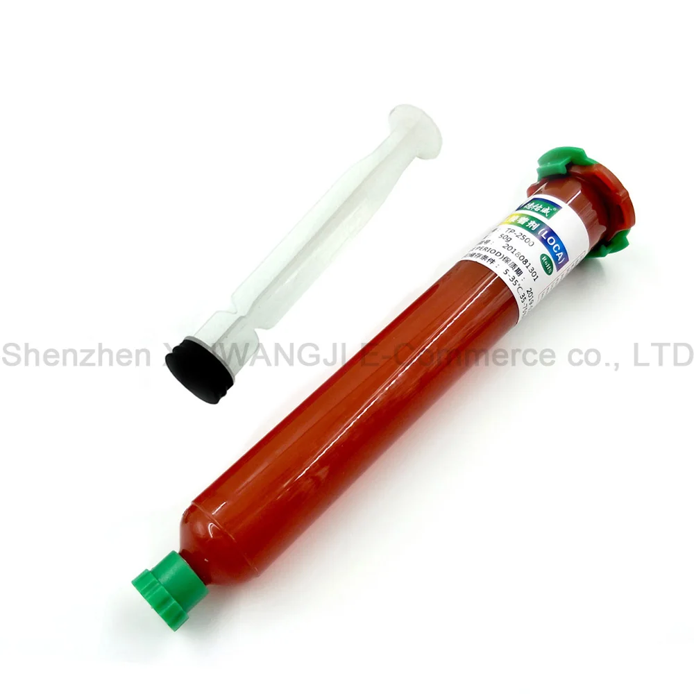 50ml UV Glue TP-2500 УФ клей жидкий оптический прозрачный клей+ УФ отверждаемый светильник+ Очиститель клея UV+ инструмент для телефона для сенсорного экрана samsung iPhone - Цвет: 50ml UV Glue
