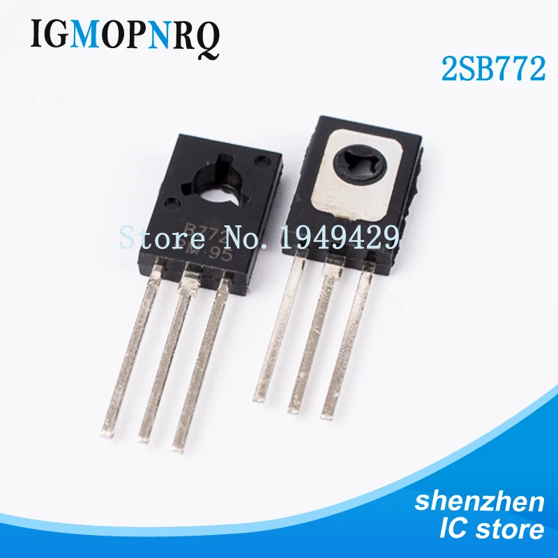 20 шт 2SB772P B772P B772 TO 126 PNP 3A/40V новая трубка| |