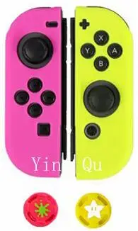 G Силиконовый защитный чехол с переключателем Joycon для Nintendo Switch Games контроллер с джойстиком - Цвет: G