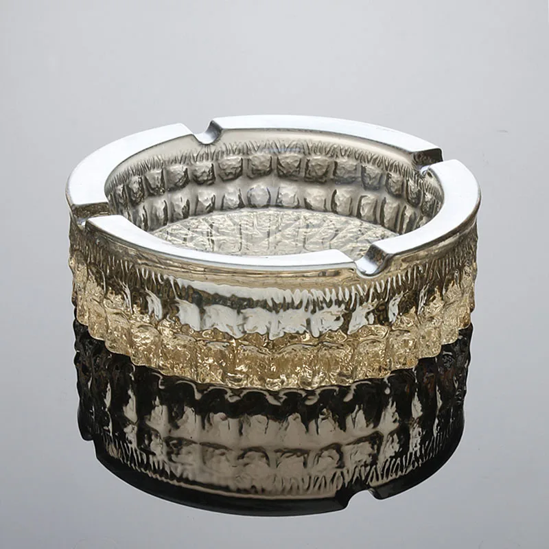 

Creative Office Living Room Hotel Personalized Ashtray Trend Multifunctional Crystal Transparent Glass Ashtray