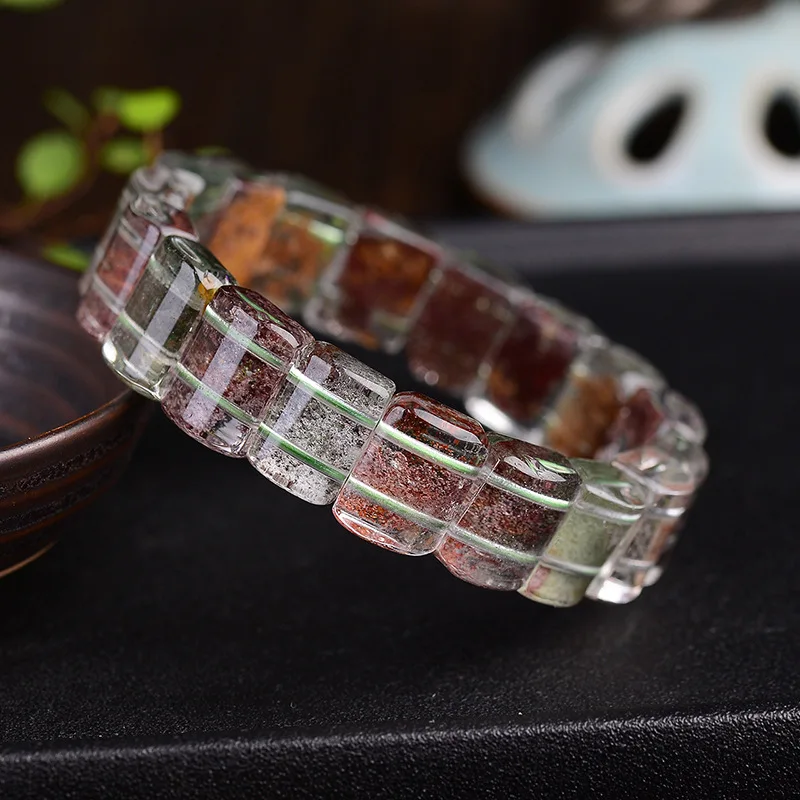 Оптовая продажа браслеты из натурального камня с цветами и призраками узором