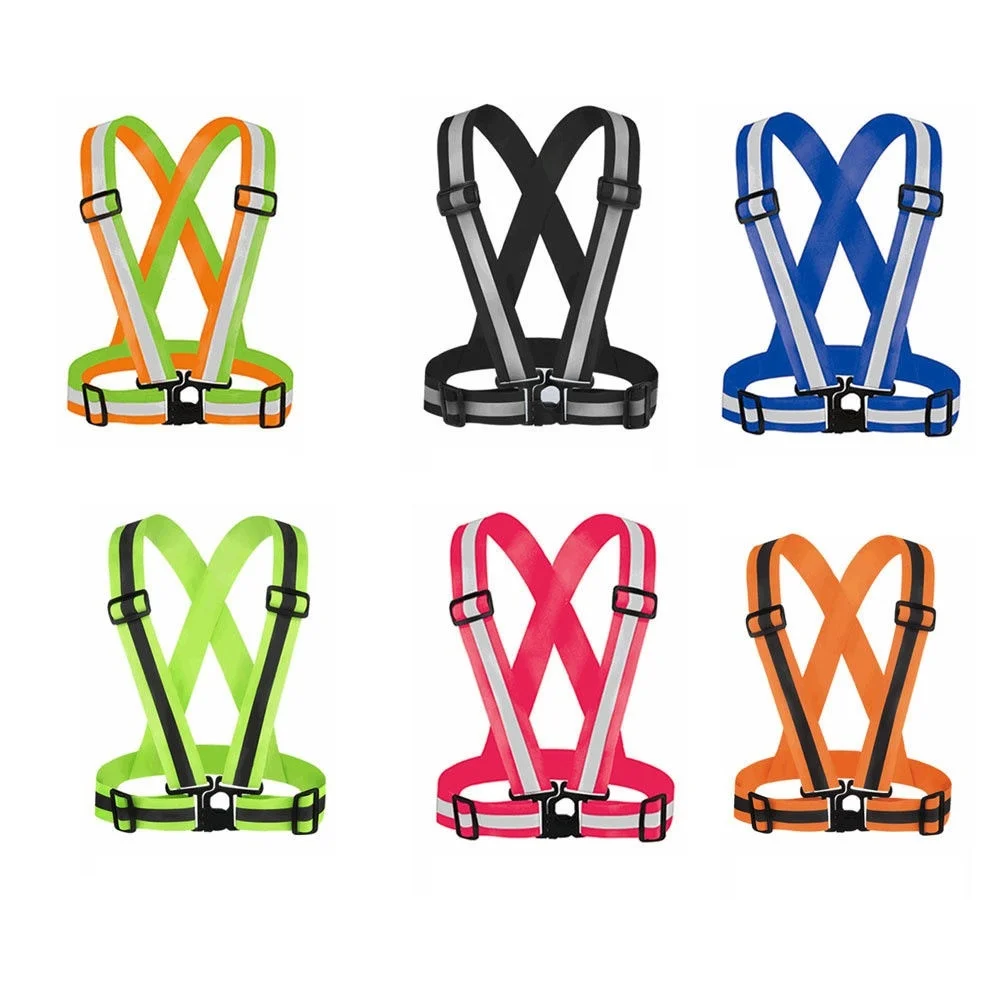 Светоотражающий жилет V образной формы рабочая одежда регулируемая Ночная