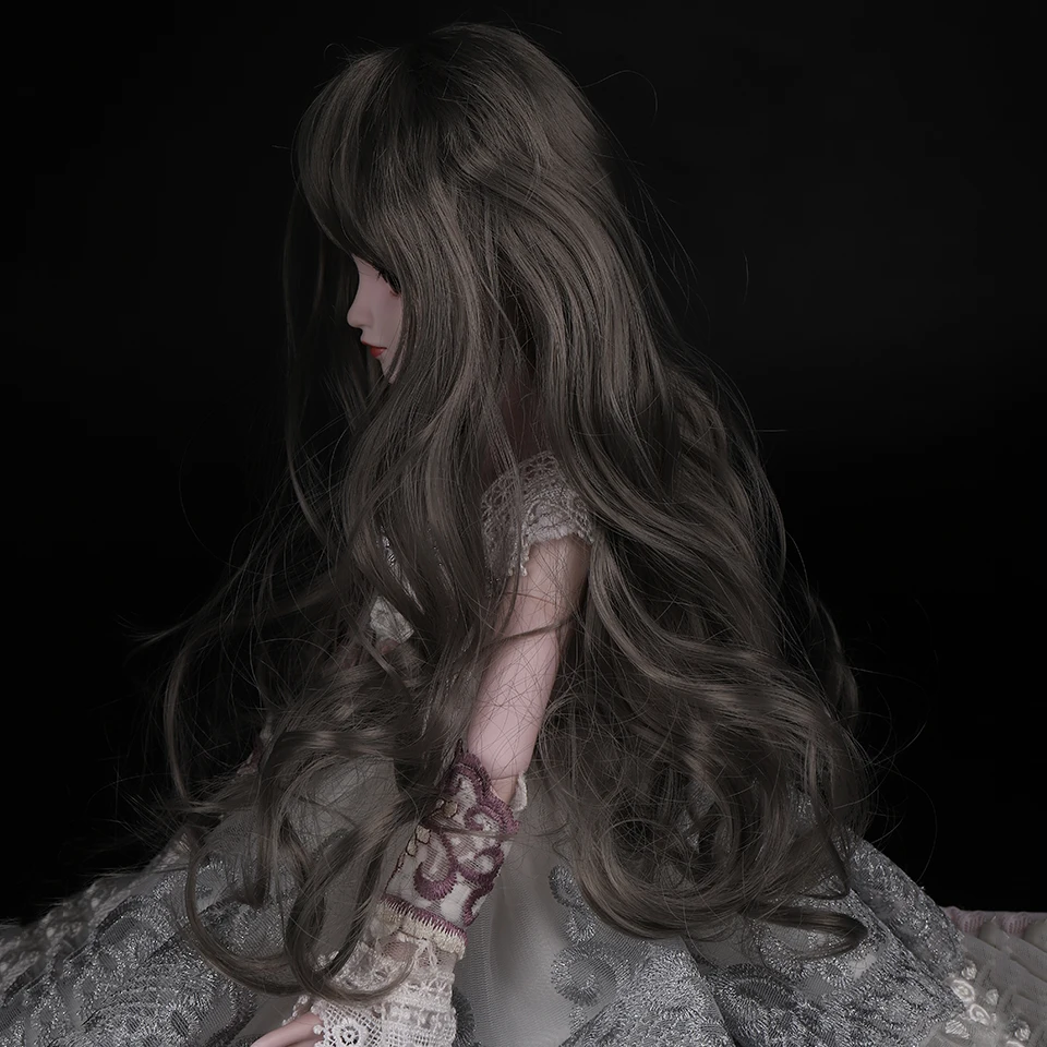 Cataleya 1/3 1/4 BJD волосы высокая температура длинные серые прямые и Курчавый BJD парик SD для BJD куклы