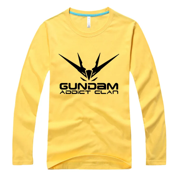Горячая игра Аниме тройник Gundam антенна шаблон футболка с длинным рукавом AC72 |
