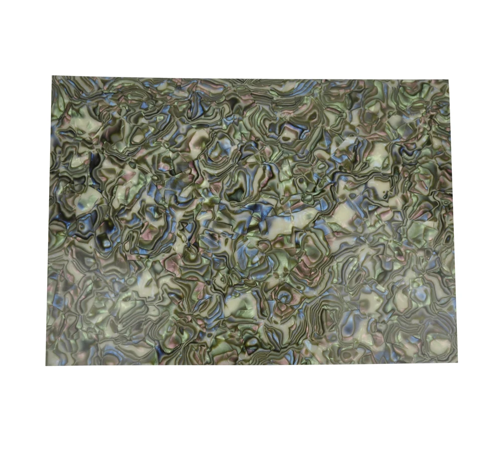 

A4 Size 0.71mm Celluloid Sheet Film Abalone Seashell 210x297mm for Pickguard Custom Inlays Guitar Pick Guitar Builder