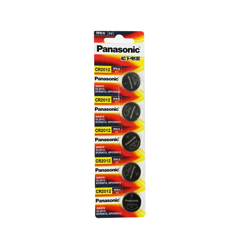 5 шт./лот Panasonic CR2012 кнопочные батареи DL2012 ECR2012 Cell монетная литиевая батарея 3 в GPCR2012
