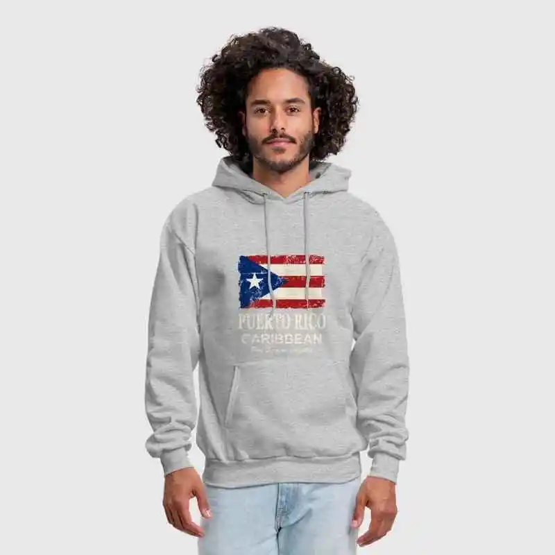Для Мужчин's флаг Пуэрто-Рико-Винтаж вид ручной работы на заказ печати Карибы