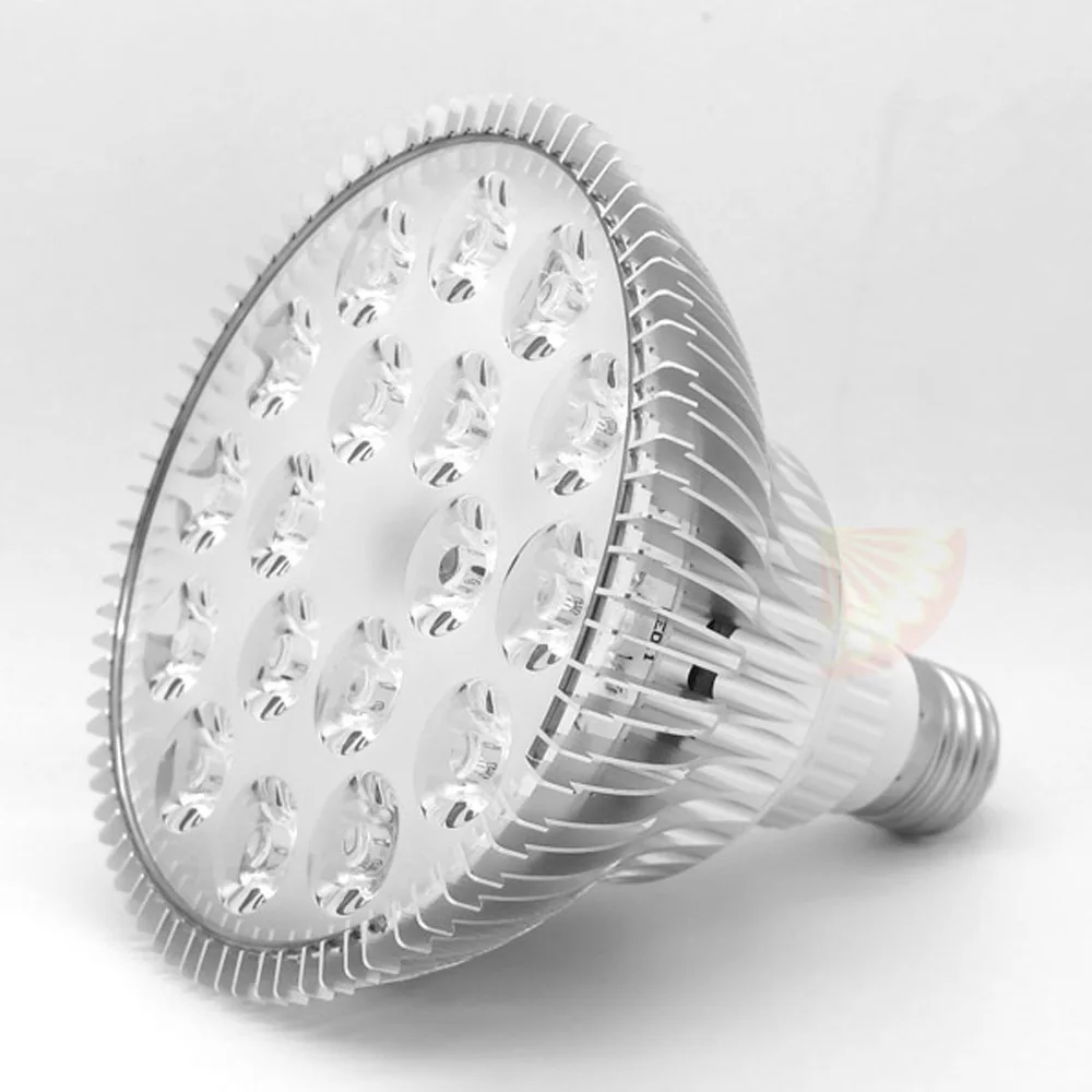 Новый 54 W Par 38 Алюминий растет свет E27 AC 220 V 230 110 гидропоники зеленый растений